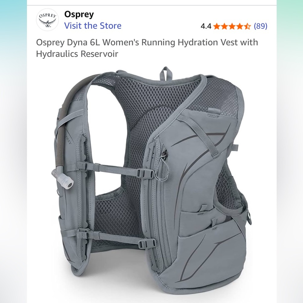 Osprey Gray Hydration Vest with Reservoir